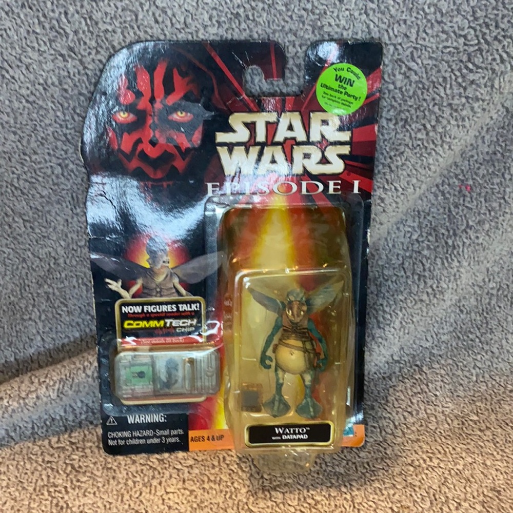 Vintage Star Wars Episode I Watto Toy with DataPad